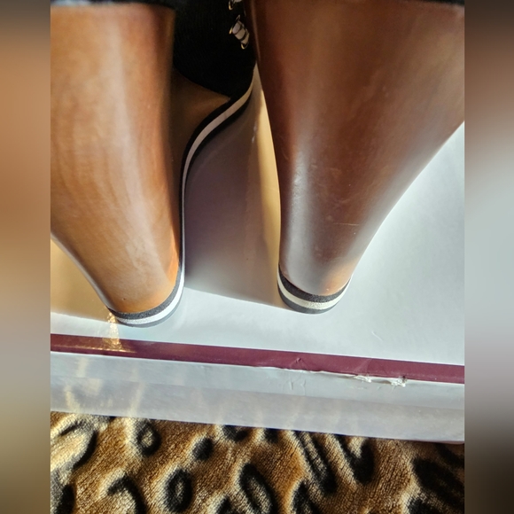 coach sandals 7.5 Coach Thalia Black & White Denin - Picture 8 of 11